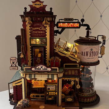 Robotime ROKR Dream Gift Factory — в собранном виде