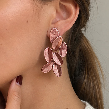 Серьги Maison 203 Leaves 2 Metallic
