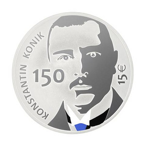 Hõbemünt Konstantin Konik 150 (2 foto / 3)