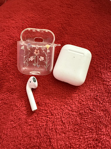 Apple AirPods (2-го поколения) + защитный чехол (1 фото из 2)