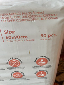 Ühekordsed aluslinad kinnine pakk (2 foto / 3)
