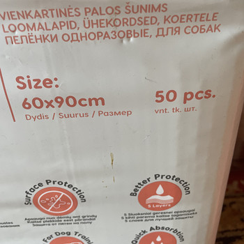 Ühekordsed aluslinad kinnine pakk