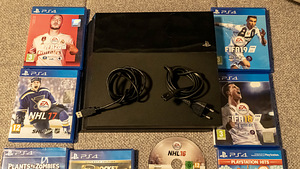 Sony Playstation 4 500GB + 8 mängu, CUH-1116A mudel. (2 foto / 4)