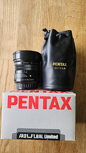Smc Pentax FA 31mm f/1.8 AL Limited objektiiv (1 foto / 3)