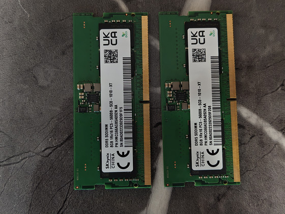 SK Hynix DDR5 sülearvuti muutmälu, komplekt 2x8
