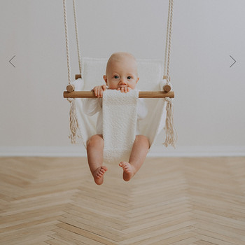 НОВАЯ детская качель NofiKIDS BaBi lumevalge (белоснежная)