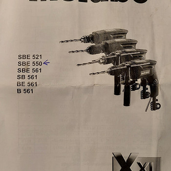 Metabo elektridrell SBE 550 R+L