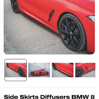 Боковые накладки Maxton Design/side skirts для BMW M8 F92 G15