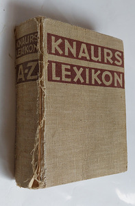 KNAURS LEXIKON A-Z, 1938 г. (1 фото из 7)