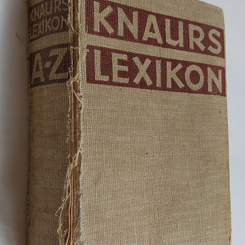 KNAURS LEXIKON A-Z, 1938.a
