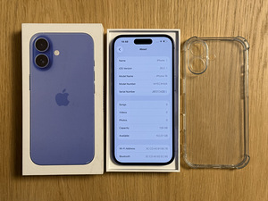 Apple iPhone 16 Ultramarine 128GB uueväärne! Aku 100% (7 foto / 8)