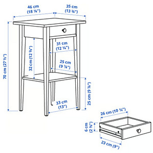 Тумбочка IKEA Hemnes (4 фото из 6)