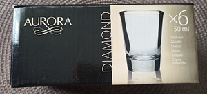 Рюмки 6 шт., 50 мл, стекло, Aurora Diamond (1 фото из 2)