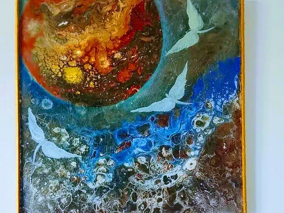 Reet Kalamees, акрил, 38x37 см