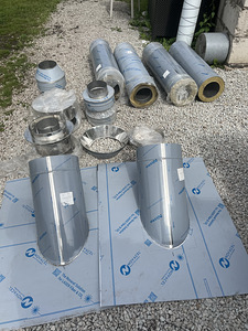 Uus soojustatud moodulkorsten läbimõõduga 160/260 mm, täielik komplekt (5 foto / 5)