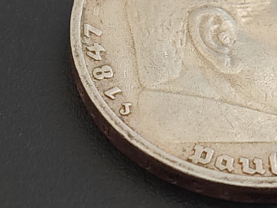 Hõbemünt 5 Reichsmark 1935 (Paul von Hindenburg)