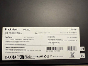 Mini arvuti Blackview MP200, i5-12450H, 16GB/512GB (3 foto / 3)