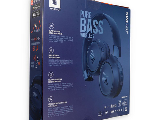 Беспроводные наушники JBL Tune 520BT синие