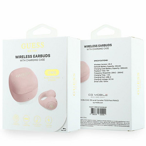 Wireless earphones OWS Guess Mini Classic pink (1 foto / 2)