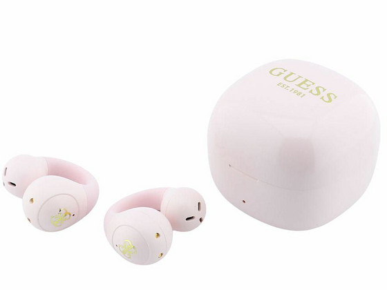 Беспроводные наушники OWS Guess Mini Classic розовые