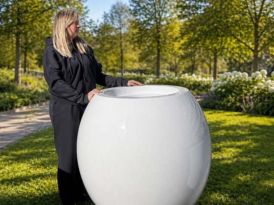 Suur klaasplastist istutuspott 570 l | terrassile, ärile ja