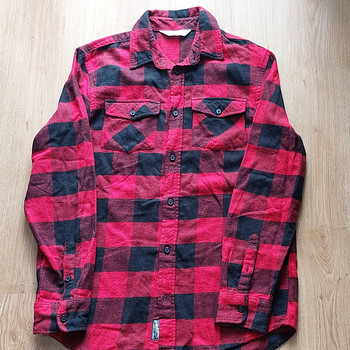 H&M клетчатая рубашка р.170