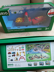 BRIO raudtee komplekt 33097 + komplekt vedur 33213 (1 foto / 9)
