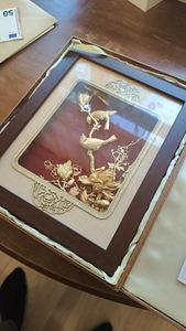 The Gold foil craft flowering crab apple and magnolia (1 foto / 8)