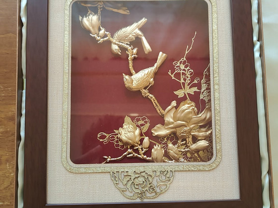 The Gold foil craft flowering crab apple and magnolia