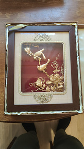 The Gold foil craft flowering crab apple and magnolia (6 foto / 8)