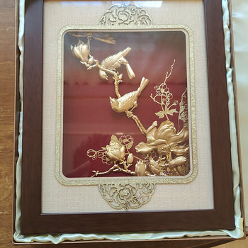 The Gold foil craft flowering crab apple and magnolia