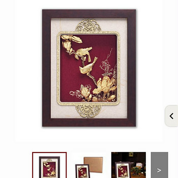 The Gold foil craft flowering crab apple and magnolia