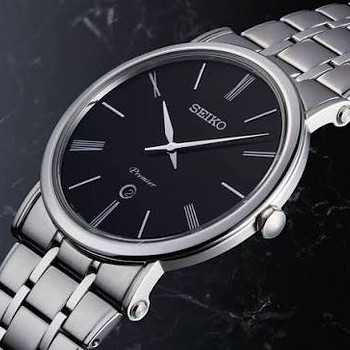 Uus käekell Seiko Premier SKP393P1, safiirklaas