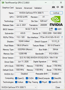 ASUS TUF Gaming GeForce RTX 3080 Ti 12GB GDDR6X (4 foto / 4)