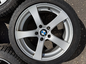 17" диски Dezent 5x120 + шипованные шины 225/45/17 (8 мм) (4 фото из 8)