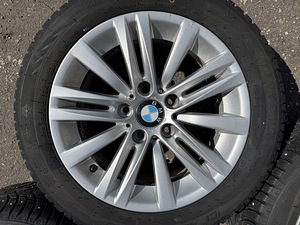 16" оригинальные диски BMW style 283 5x120 + шипованные шины 205/55 (3 фото из 7)