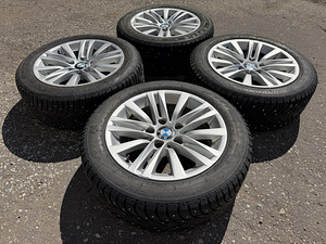 16" оригинальные диски BMW style 283 5x120 + шипованные шины 205/55 (5 фото из 7)