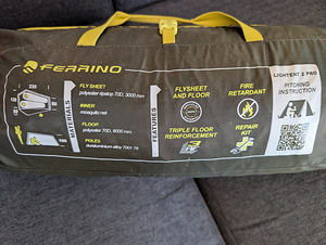 Telk Ferrino Lightent 2 Pro, roheline (1 foto / 4)