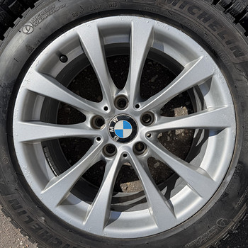 17" оригинальные диски BMW style 395 5x120 + шипованные шины 225/55