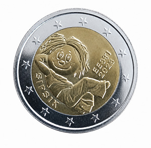 2-eurone münt sipsik (2 foto / 4)