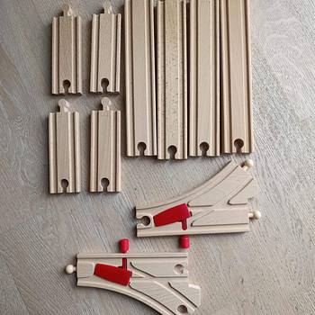 BRIO рельсы 8 шт. и стрелки 2 шт.