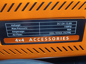 Kompressor 12V - 300L/min + 7m voolikuga (9 foto / 10)