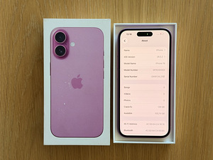 Apple iPhone 16 Pink 128gb uueväärne. Aku 100% cycle count 1 (6 foto / 8)