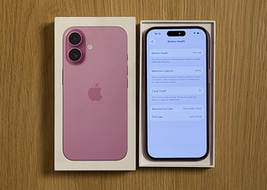 Apple iPhone 16 Pink 128gb uueväärne. Aku 100%, garantii (7 foto / 8)