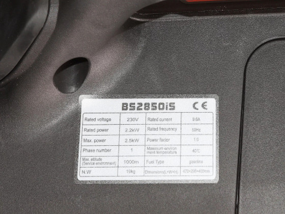 Invertergeneraator ASTOR BS-2850iS