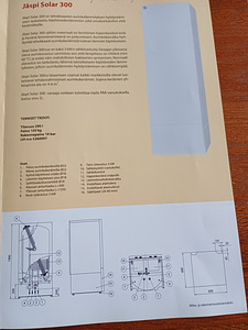 Müüa veeboiler JÄSPI SOLAR 300 (5 foto / 5)
