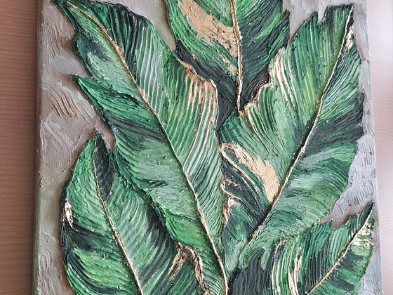 Картина "Green suite" 70х50