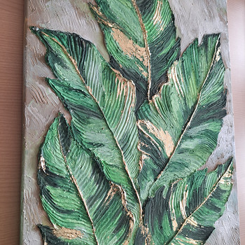 Картина "Green suite" 70х50
