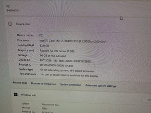 I5-10400; 32GB 3000mhz DDR4; RX 590 arvuti. (3 foto / 4)