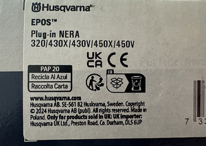 HUSQVARNA EPOS MOODUL NERA 320/430X/450X (2 foto / 2)